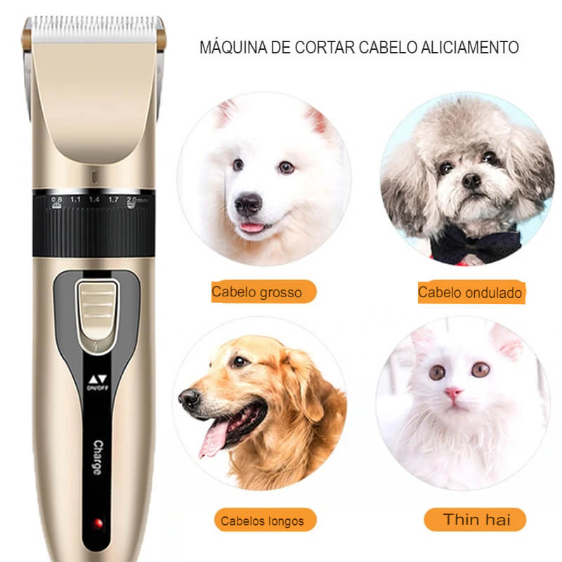 Máquina de cortar cabelo para animais de estimação,conjunto de barbeador,animais de estimação, sem fio, recarregável, profissional - L.Lartylife