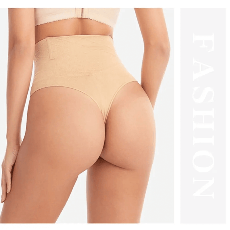 ElegantShape Shaper: Calcinha de Cintura Alta para Controle de Barriga e Bumbum Perfeito