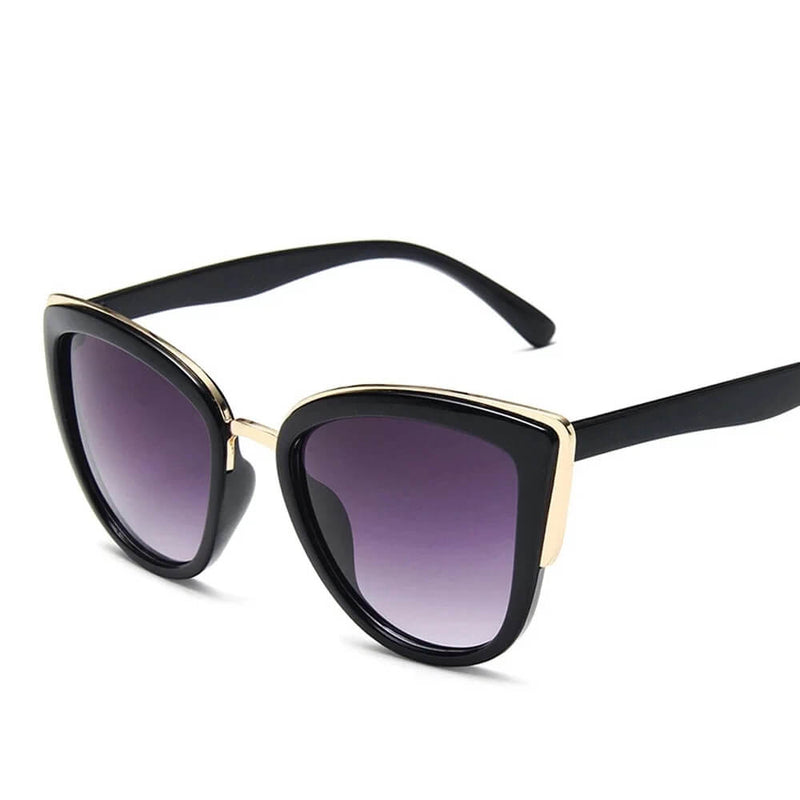 Óculos de sol olho de gato,óculos femininos de luxo, design vintage em degradê, uv400 - L.Lartylife