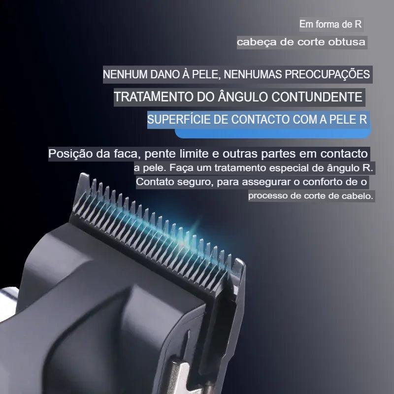 KEMEI-Profissional Barba e Cabelo Aparador para MenBump, sem fio, Elétrica, Tecnologia Livre - L.Lartylife