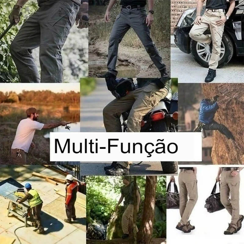 Calça Cargo Cidade Tactical, Clássico Outdoor Caminhadas Trekking Army Joggers, Camuflagem Calça Militar, Calças Multi Bolso - L.Lartylife