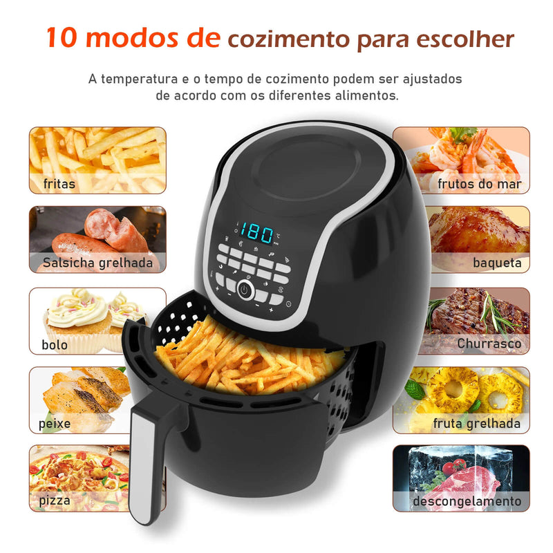 Fritadeira Air Fryer, fritadeira eletrica air fryer - L.Lartylife
