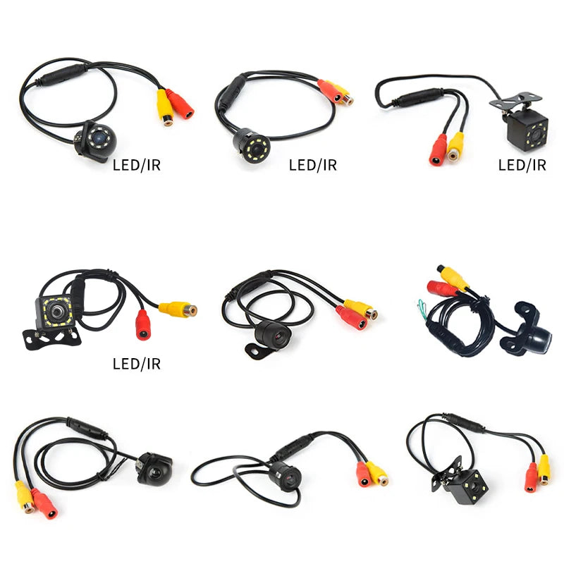 Hippcron Car Rear View Camera 8 LED Night Vision Reversing Auto Parking Monitor CCD Waterproof HD Video - L.Lartylife