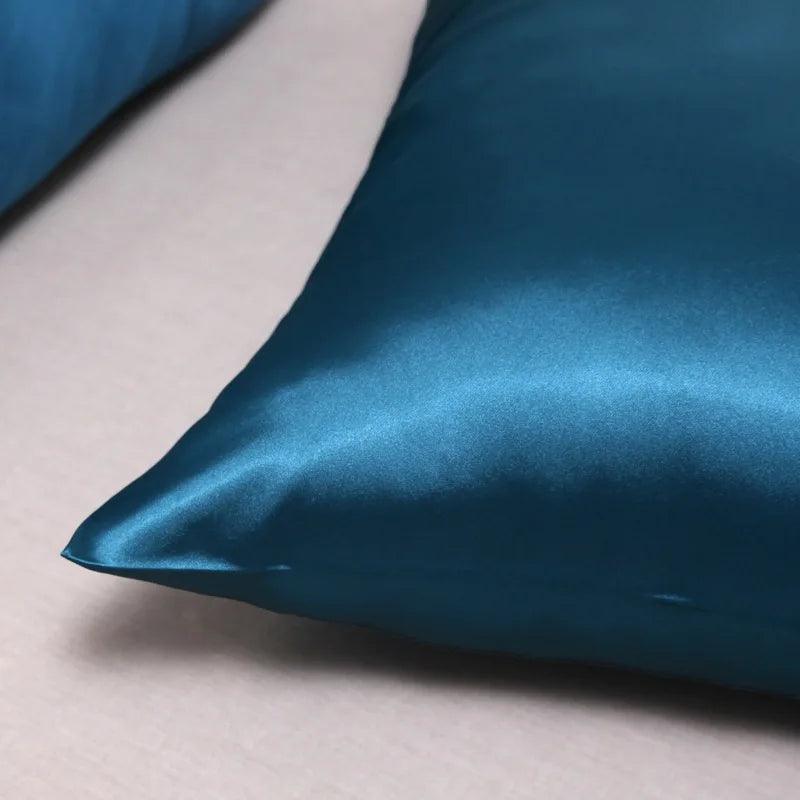 Fronha capa de almofada de cetim sedoso cabelo beleza fronha confortável decoração de casa - L.Lartylife
