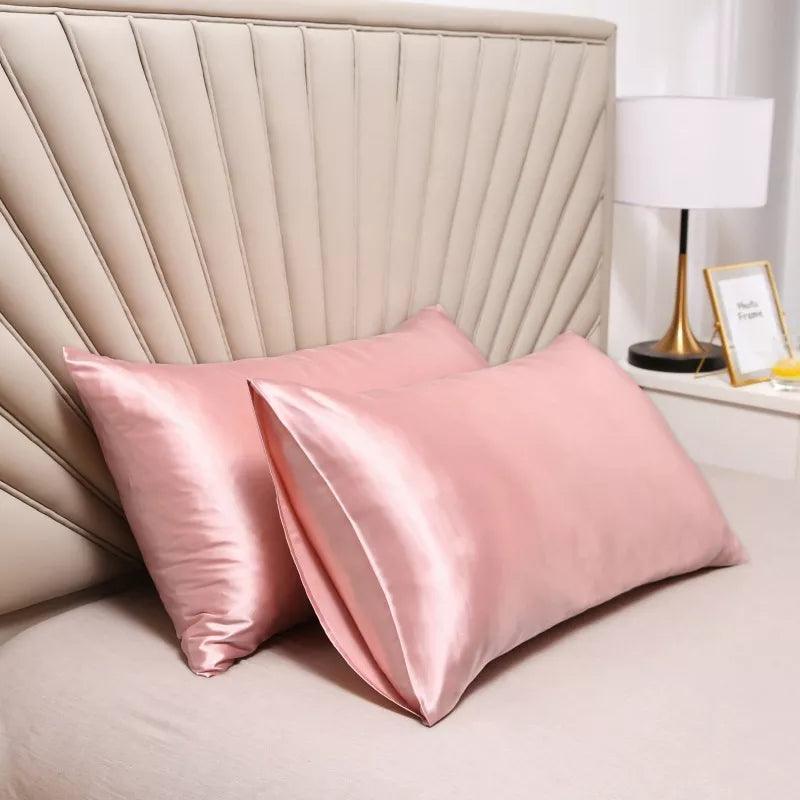 Fronha capa de almofada de cetim sedoso cabelo beleza fronha confortável decoração de casa - L.Lartylife
