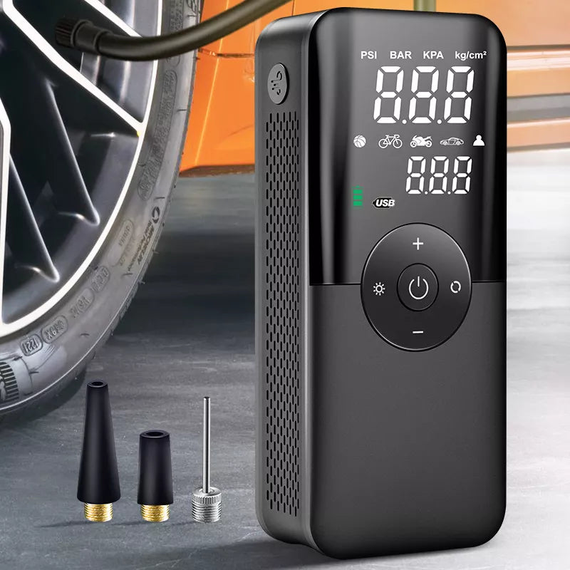 CARSUN Rechargeable Air Pump Tire Inflator Portable Compressor Digital Cordless Car Tyre Inflator For Bicycle Balls - L.Lartylife